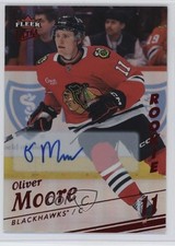 2025 Upper Deck Fleer Ultra Rookies Red Rainbow Foil 1/10 Oliver Moore Auto 0he