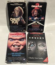Child's Play Horror VHS Lot 1 2 3 Bride Of Chucky Original Releases Tested