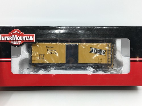 Coche de carga HO Intermountain Toronto Hamilton & Buffalo modificado AAR 40’ TH&B #3158 | Condition: Used
