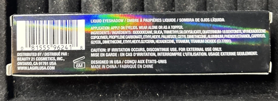 x2 L.A. Color de ojos GIRL Shade Shifter Duo cromado #GES241 Druzy, 0,05 fl oz / 1,5 ml Foto 2 de 3