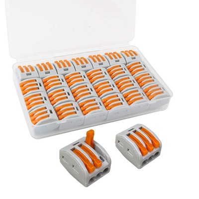 25 Stck. Premium PCT-213 Hebel-Mutter Drahtverbinder, 3 Port Leiter Kompaktkabel