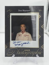 2025 Don Maynard Leaf Photographic Polaroid On Photo Auto 1/1 - NY Jets - HOF WR