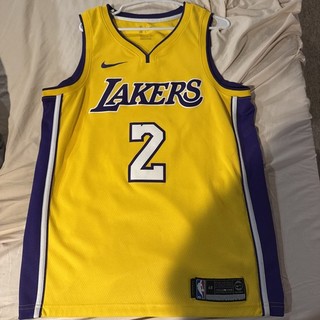NBA Nike Swingman Los Angeles Lakers Lonzo Ball Nike Icon Jersey Size 48 Large