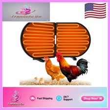 Adjustable 220W Chicken Coop Heater with Two Heating Plates   Winter Safe