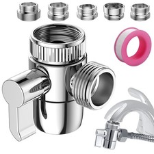 Faucet Diverter Valve with Aerator, 3-Way Diverter Valve for Hand Held Shower...