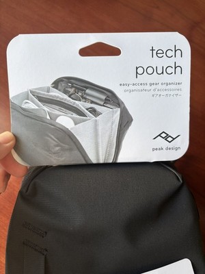  Peak Design Tech Pouch Black BTP-BK-3 New Travel Organizer Cable Electronics