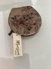 Monsoon Home Compact Mirror Folding Wooden Double Mirror Travel Makeup Mirror