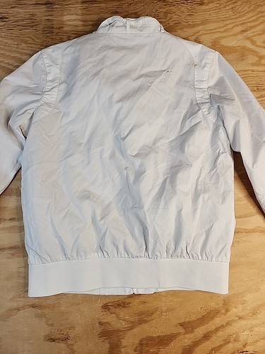 Matix Avery White Full Zip Waist Satin Lined Windbreaker Mens Large - Picture 10 of 10