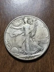 1947-D Walking Liberty Half Dollar 50c Silver Actual Coin Fine