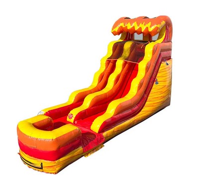 Inflatable Water Slide with Blower 15FT Lava Wave Commercial Kids Removable Pool