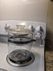 Vintage Pyrex Flameware Glass Stovetop Coffee Pot Percolator 6 / 9 Cup #7759