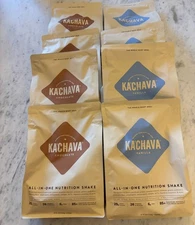Kachava - 4 Choclate & 4 Vanilla 32.8 OZ bags