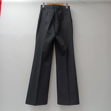 GUCCI Authentic Women's Flared Pants Slacks Straight Bottoms Solid Black Italy