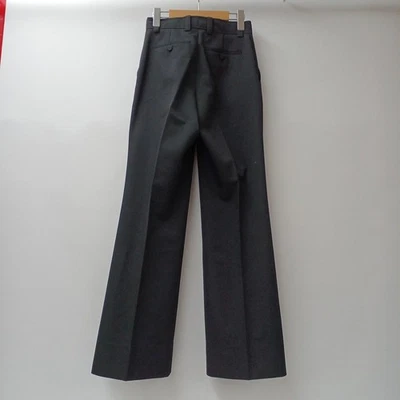 Pantalon évasé femme authentique GUCCI bas droits noir uni Italie - Photo 1/4