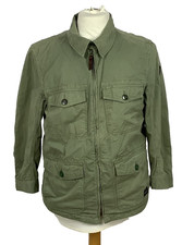 O'Neill SO CALL Jacket Medium 100% Cotton Surf Khaki Green Combat Men's Unisex