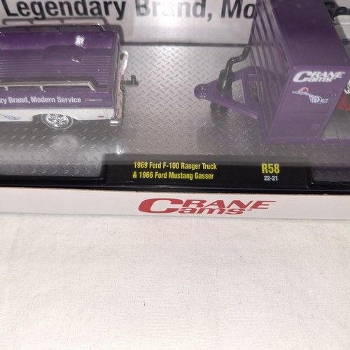 M2 Machines Hauler 58 1979 Ford F-100 Ranger & 1966 Mustang Crane Cams 1/64 NIB - Picture 4 of 4