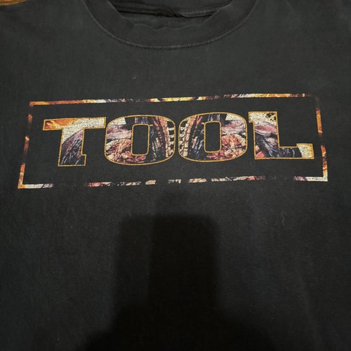 Tool Band T-Shirt Parabole Graphique Noir Vintage Double Face Homme Large - Photo 3 sur 8