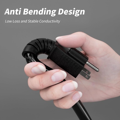 Cable de extensión confiable para exteriores de 25 pies con 3 tomas de corriente resistentes a la intemperie - Listado - Imagen 4 de 9