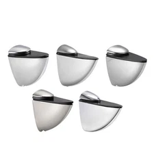 Glass Shelf Bracket , Glass Clamp Solid Zinc Alloy Adjustable Wall Mount