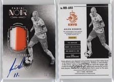 2016 Panini Noir Memorabilia Black & White Prime /25 Arjen Robben #MB-ARO Auto