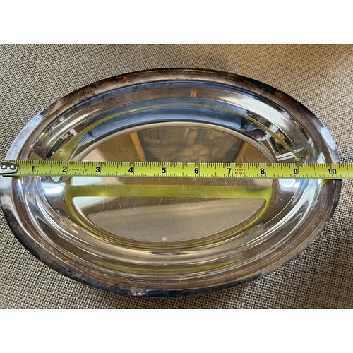 VINTAGE Silver Plate Serving Bowls x 3, Tray x 1, Cup x 1 -LOT of 5 pieces - Picture 7 of 13