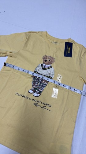 Polo Ralph Lauren’s kids Yellow Short Sleeved Polo Bear T-Shirt 100% cotton (8) - Picture 2 of 15