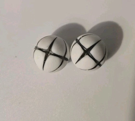 Colgante vintage de 7 piezas de perlas blancas de lucita cabinas perladas iridiscentes para hacer joyas Foto 4 de 4