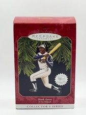 HALLMARK KEEPSAKE 1997 HANK AARON AT THE BALLPARK CHRISTMAS ORNAMENT NEW