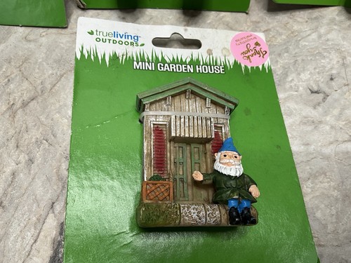 Mini Garden TRELLIS House LOT Figurines 3 Gnome CHAIR FURNITURE FAIRY ZEN - Picture 7 of 8