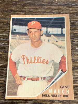 1962 TOPPS GENE MAUCH #374 PHILLIES EX-MT OR BETTER
