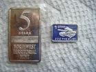 6 GRAMS OF SILVER 1/5 GRAM AND 1/1 GRAM, THE ONE GRAM HAS A TANK IMAGE