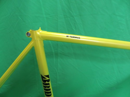 Bridgestone Yellow NJS Keirin Frame Set Track Bike 51cm Free Shipping - Picture 12 of 16