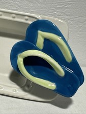 Nora Fleming Mini Flip Flop Sunning and Funning Ceramic Platter Charm Sandal