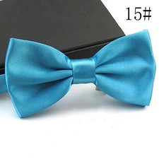 Smart Bow Tie Neck Mens Tie Satin Dickie Bow Fancy Dress Wedding Plain Pre-Tied