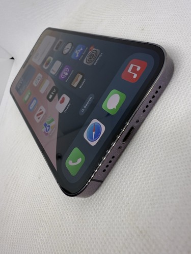 Apple iPhone 14 Pro Max - 256GB - Deep Purple (Unlocked) (CRACKED) READ - Zdjęcie 6 z 7