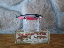 Wood Creek Chub Injured Minnow RED SIDE, Cup Rig Hardware, Glass Eyes+box