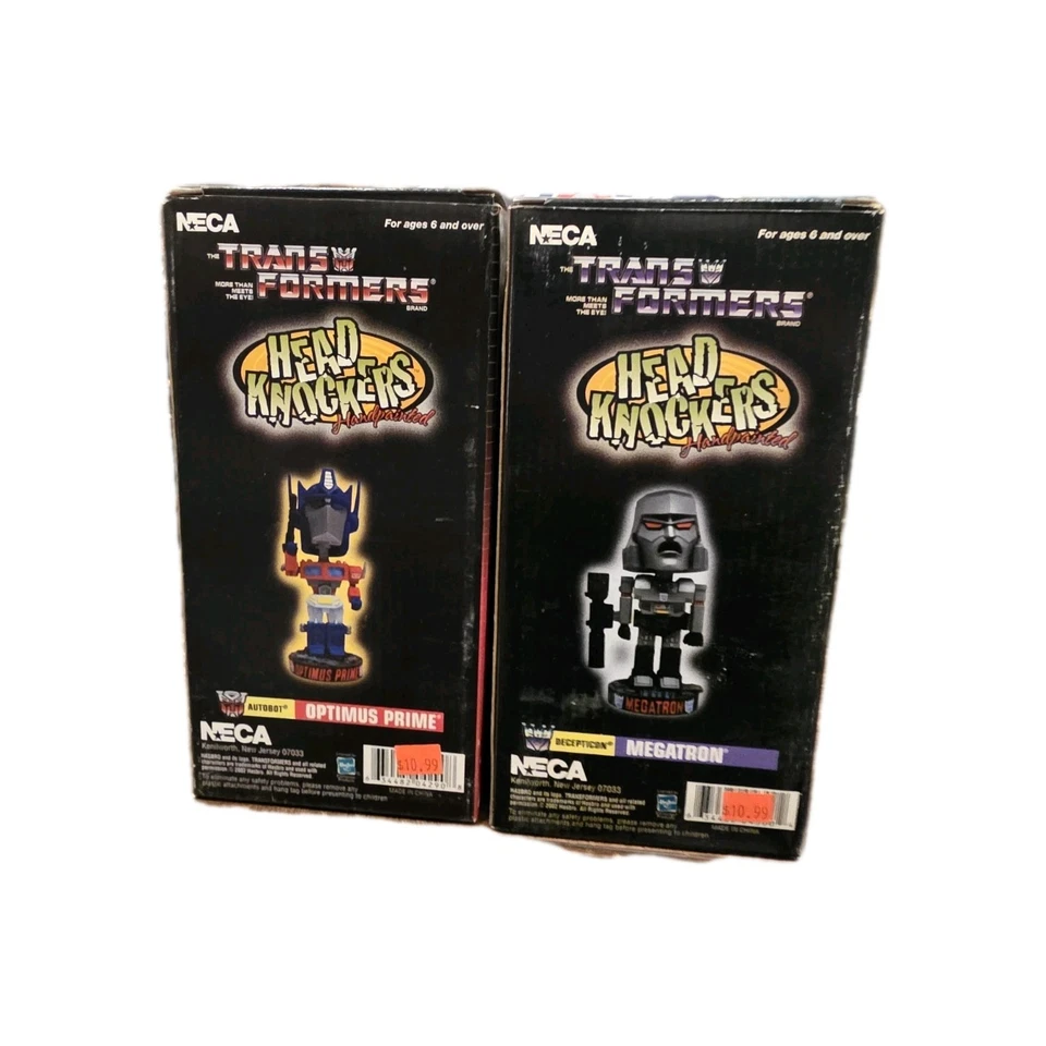 Cabezas bobbles Transformers Head Knocker Optimus Prime y Megatron vintage NECA 2002 Foto 2 de 4