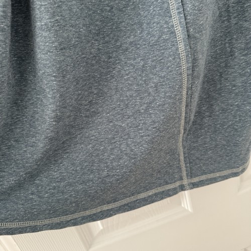 Soft Surroundings Brinley Terry Tunic Button Cowl Neck Heather Blue Plus Size 3X - Picture 6 of 7