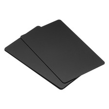 5Pcs Metal Business Cards 0.8mm Name Card Laser Engraving Aluminum Black