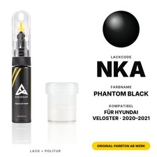 Lackstift F&uuml;r Hyundai Veloster NKA Phantom Black Kit KFZ Lack Ausbesserung