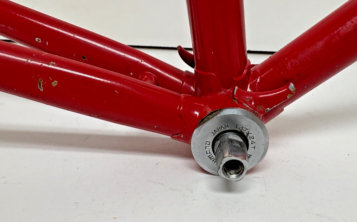 Vintage 57cm C-C Lugged Steel Road Bike Frame/Fork Bottom Bracket
