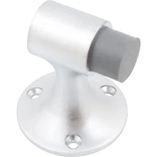 Heavy Duty Floor Door Stop, 3 Inches, Satin Chrome by Stone Harbor Hardware