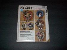 McCall's Craft Pattern 7229 Chic Decorative Wreaths: Snowman, Santa Uncut