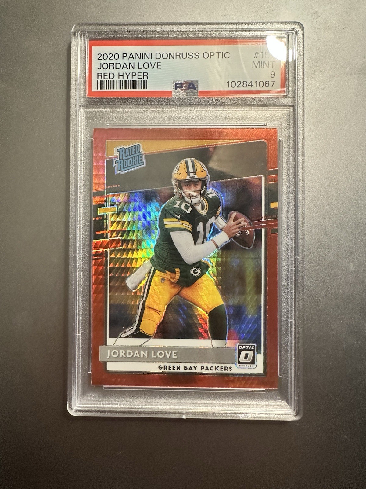 2020 Panini Donruss Optic - Rated Rookies Jordan Love #154 Red Hyper Prizm (RC)
