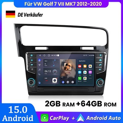 Für VW Golf 7 VII MK7 2012-2020 Carplay Android Autoradio GPS Navi SWC BT 2+64GB