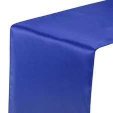 6 Pack Satin Table Runner, 12"x108" Smooth Silk Table Runner, Navy Blue