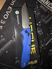 Hogue Deka ABLE Lock Blue Polymer Folding MagnaCut Pocket Knife 24373