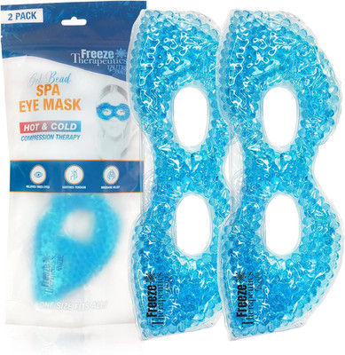 USA Merchant - 2 Redesigned Therapeutic Spa Gel Bead Eye Masks - Hot/Cold Reusab