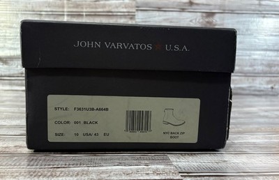 John Varvatos NYC Back Zip Boot size 10 M color black New with box John Varvatos Black Zip Boots for Men for Sale | Shop New  main image 4