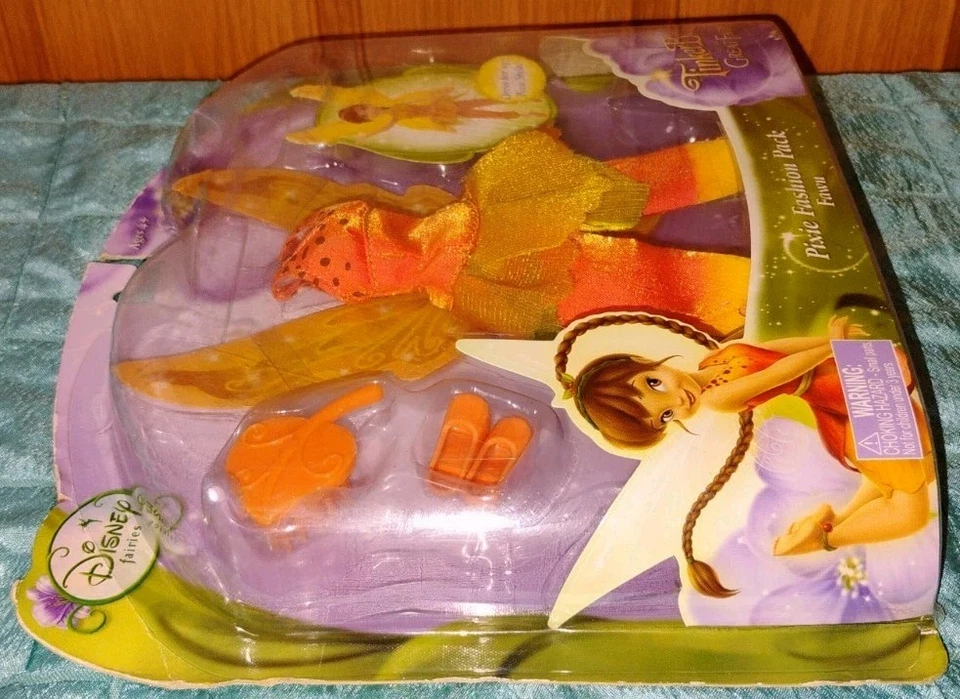 Tinkerbell Great Fairy Rescue Pixie Fashion Doll Outfit Pack Fawn 2010 Jakks HTF - Imagem 4 de 4